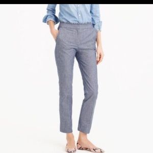 NWT J. Crew chambray pants size 14